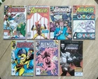 The Avengers Lot of 7 Mixed Comic Books Marvel Vintage Range from VG-VF