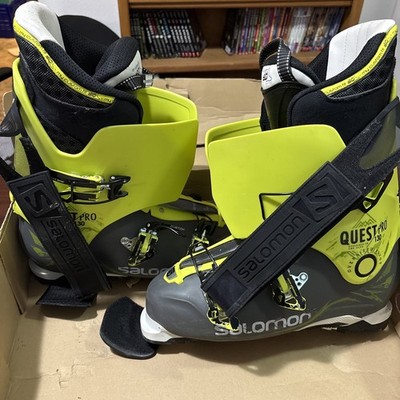 Salomon Quest Pro 130 Alpine Ski Boots Size 30.5 Green *See Photo 