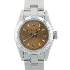 Rolex Oyster Perpetual 67180 24 mm Copper Arabic Dial Steel Oyster 1995 Ladies