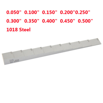 Calibration Test Block 0.050-0.500'' 1018 Steel For Ultrasonic Thickness Gauge
