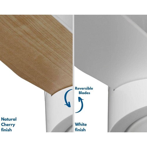 Progress Lighting Ceiling Fan + Light 44" Mid-Century Modern LED White w/Remote - Picture 8 of 12