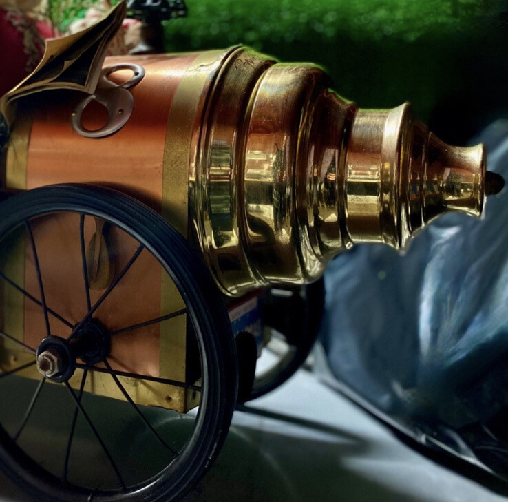 Brian Kidwell The Toymaker Santa Hot Rod Large Vtg SCULPTURE 1996 Rare