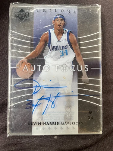 Upper Deck Devin Harris Autograph Card - Still In Plastic Cover
