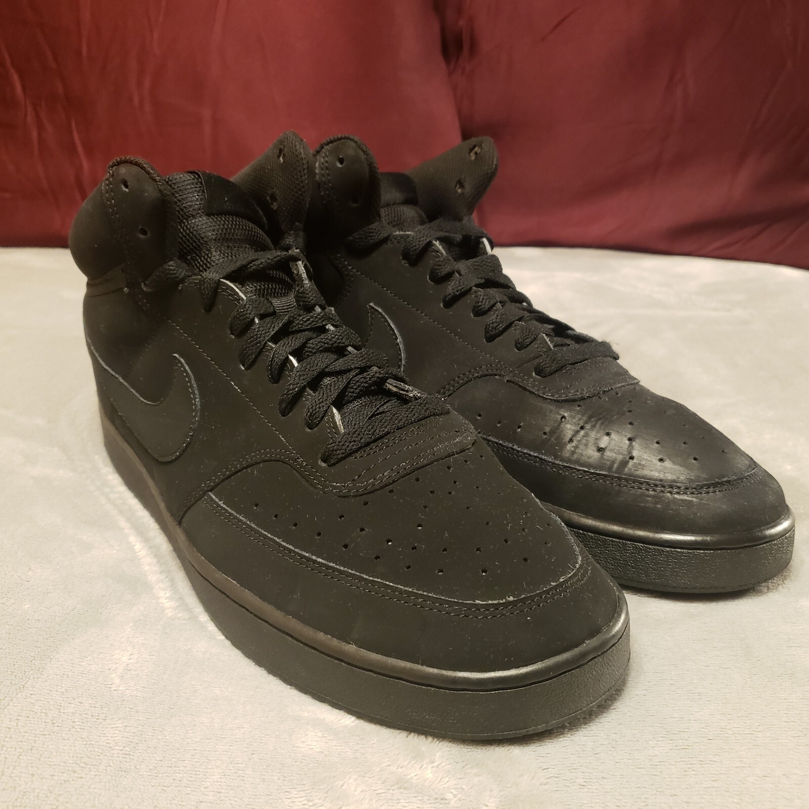 SAOLA SCARPE NIKE COURT VISION TRIPLE NERE DA UOMO TAGLIA 13 CU6620 001