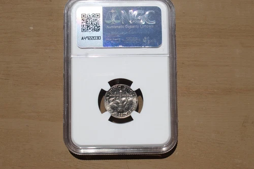Mint Error Roosevelt Dime, NGC MS-65 Obverse struck thru capped die