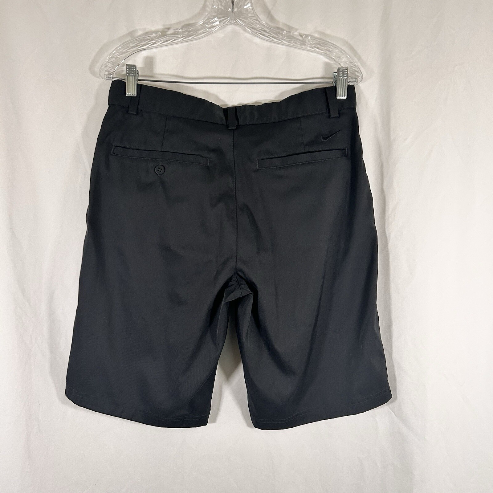 Nike Golf Short Men's 30 Solid Black Tour Performance Dri Fit Chino 11" Inseam thumbnail 6