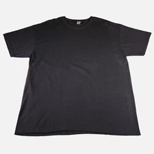 Gildan SoftStyle Men's XL Plain Solid Black Short Sleeve Crew Neck T-Shirt New