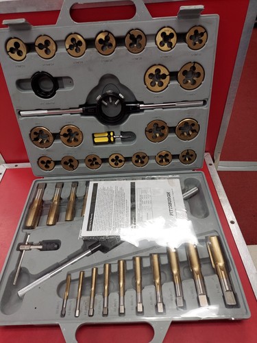 Pittsburgh 45 pezzi set metrico rubinetto e matrice in nitruro di titanio 61410 **NUOVO** - Foto 2 di 4