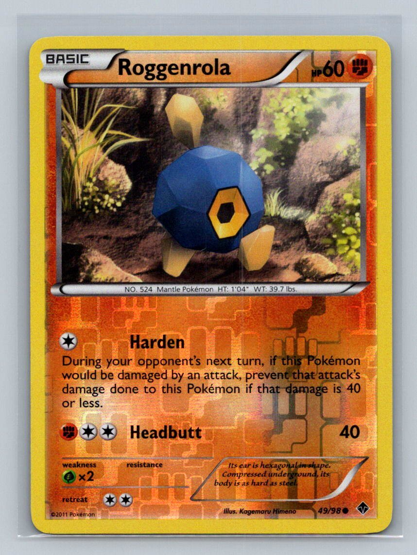Roggenrola (49) Emerging Powers 49/98 Near Mint NM Reverse Holo