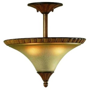 Details About Hampton Bay Ceiling Mounted Lighting Chester 2 Light Aruba Teak Semi Flush Mount