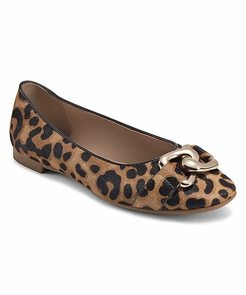 New Aerosoles Women s Candice Leopard Ballet Flats Size 8.5 M
