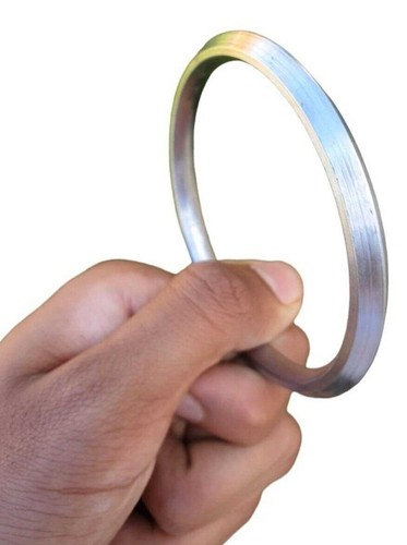Sarbloh Sikh Kara Pure Iron One Edge Bangle Sikh Khalsa Kada Singh Bracelet DD21 - Picture 5 of 12