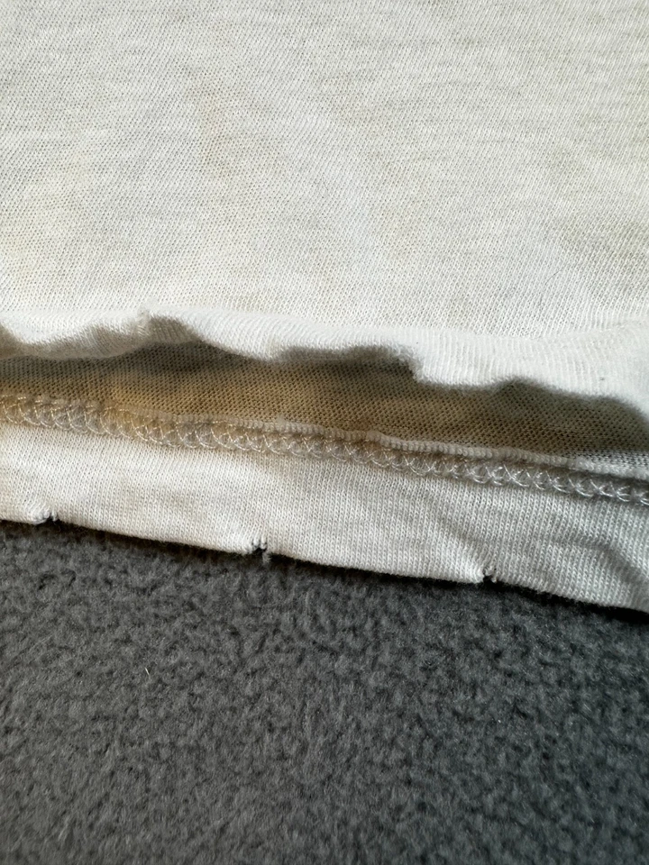 BOHO boxy top Womens XL grunge Tunic WHITE Shirt 100% COTTON short sleeve Blouse - image 4 of 4