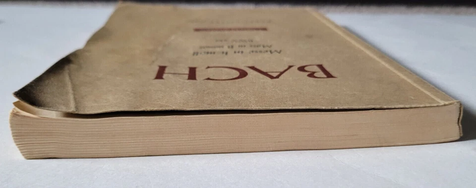 Libro de partituras Bach Mass in B Minor Vocal Score Messe in H-Moll BWV 232 1961 Foto 4 de 4