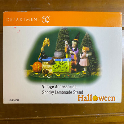 Dept 56 Halloween Village Accessory Spooky Lemonade Stand 53217 | eBay