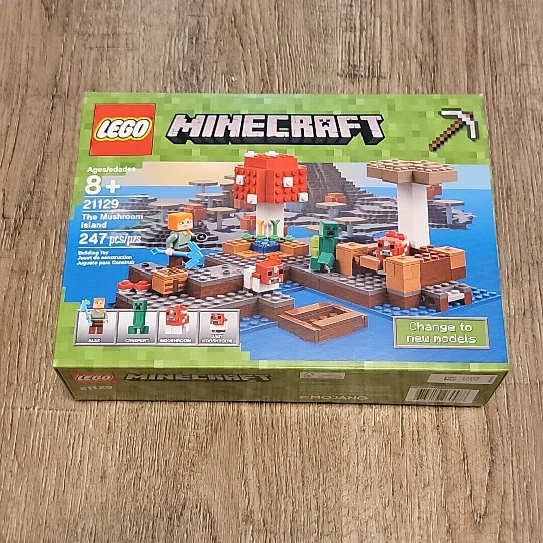 LEGO 21129 Minecraft Mushroom Island New Sealed Alex/ Creeper/ Mooshroom/ Baby