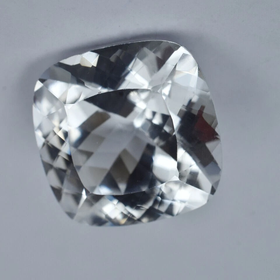 Piedras preciosas sueltas certificadas naturales zafiro blanco corte cojín 200 quilates zafiro Foto 4 de 4