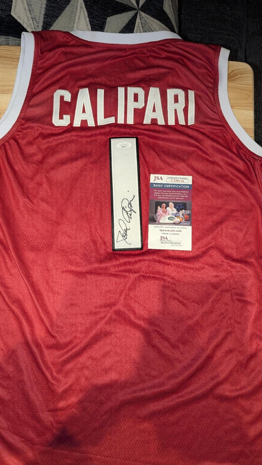 KENTUCKY john calipari arkansas razorbacks SIGNED JERSEY WITH JSA 