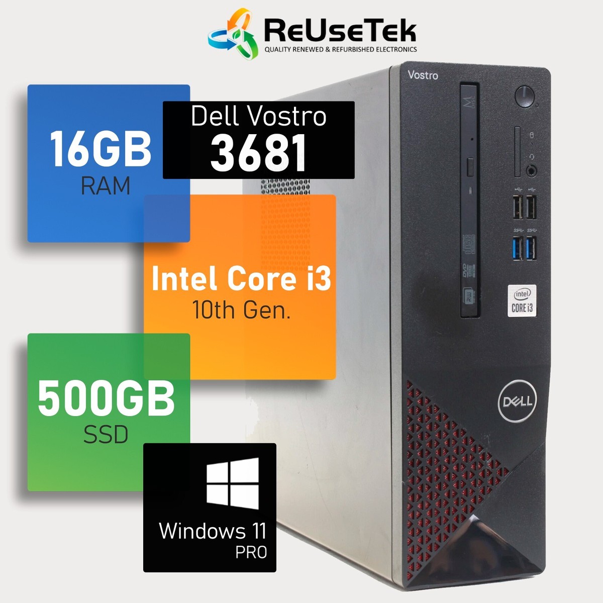Windowsデスクトップ Vostro3681 dell core i3 楽天市場】DELL Vostro3681 中古 スリムデスク Office Winows11