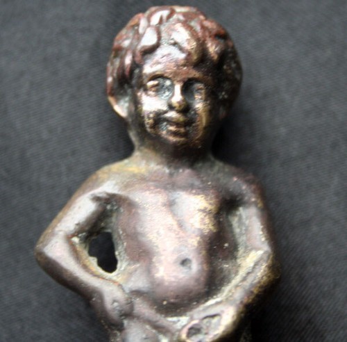 Bruxelles MANNEKIN PIS Boy Miniature Metal Souvenir Statue - Picture 3 of 4