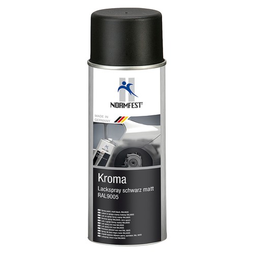 Lackspray Autolack Schwarz Matt Kroma Sprühlack 3x 400ml + PG - Bild 2 von 3