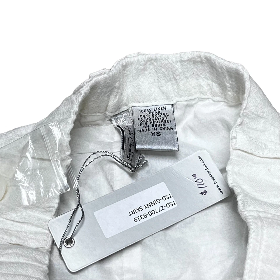 Two Star Dog White Skirt  Top Women XS Linen Beachwear Ginny Skirt NWT MSRP $110 - Image 2 of 4