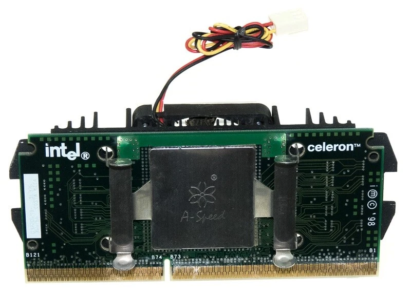 Intel Celeron SL376 366MHz SLOT1+Cooler - Image 2 of 2