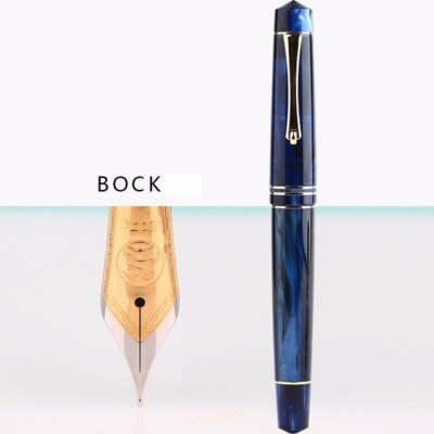 MAJOHN M800 Acrylic Fountain Pen Golden Clip Fine Nib 0.5mm Converter Writing #s