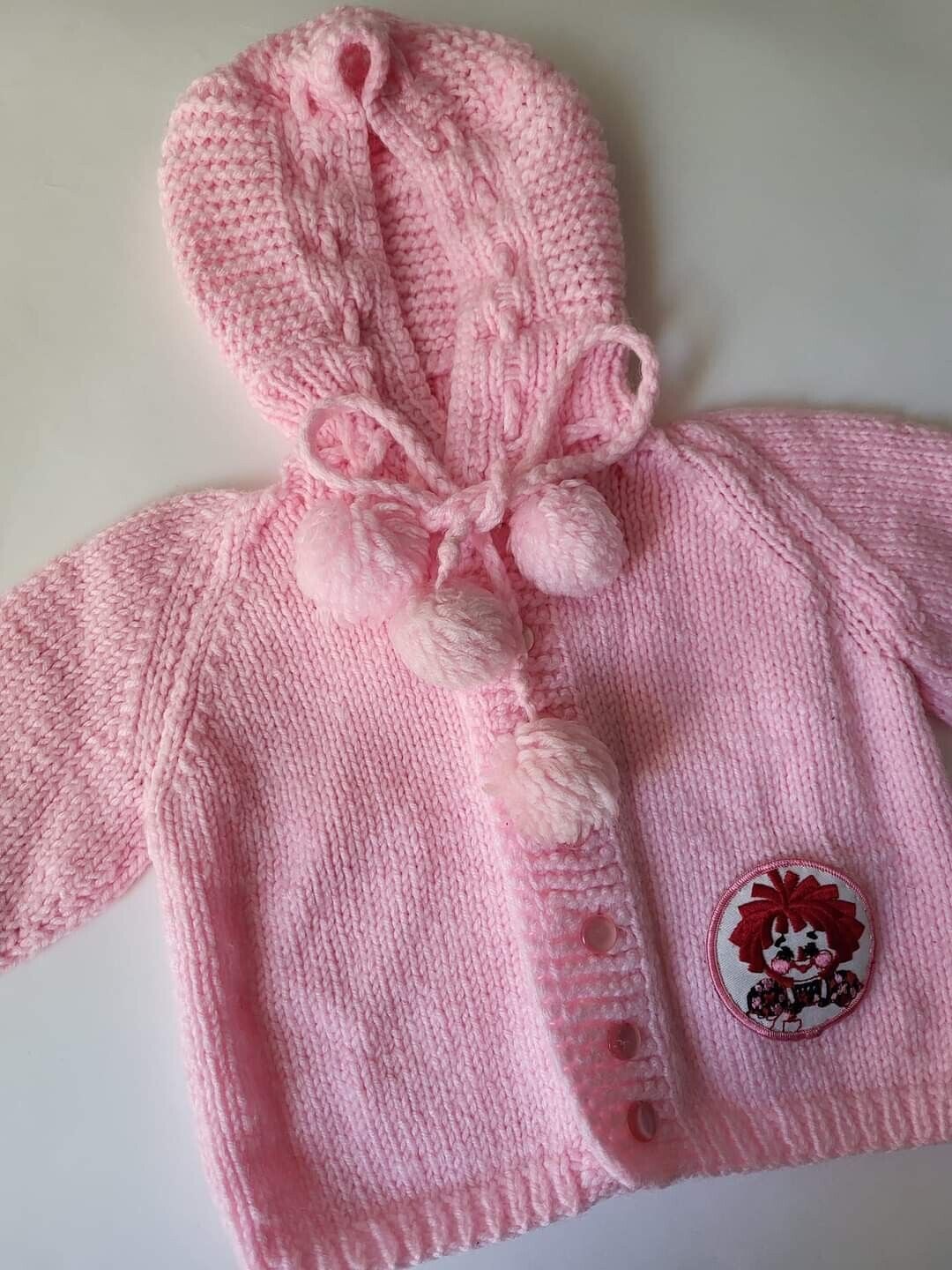 1960s 1970s Pink Vintage Raggedy Ann Childs Hoode… - image 4