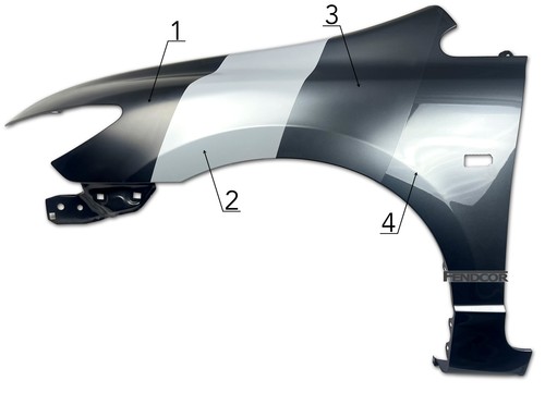 Kotflügel links für SKODA FABIA 6Y 2000-2007 Verzinkt lackiert in Wunschfarbe - Bild 2 von 11