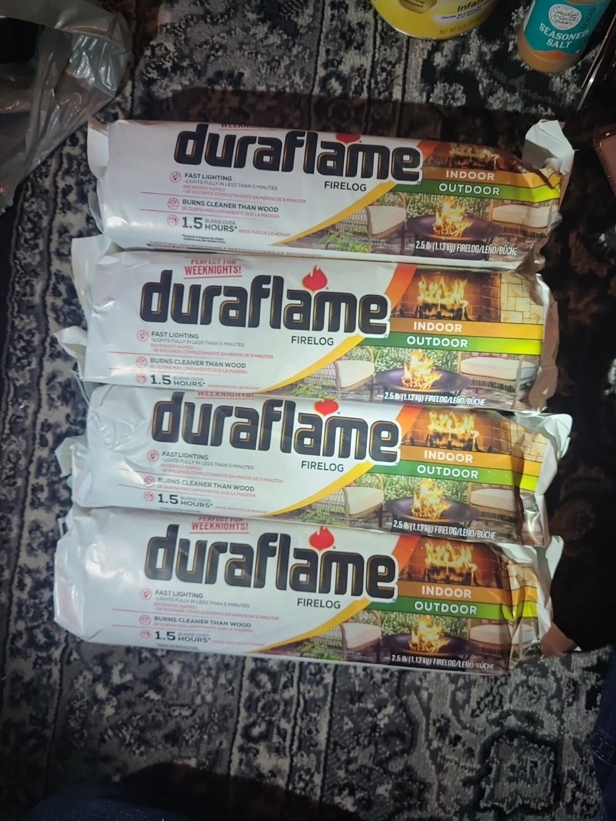 DURAFLAME 00625 FIRELOG 1.5 HOUR BURN TIME INDOOR/OUTDOOR lot of 4 | eBay