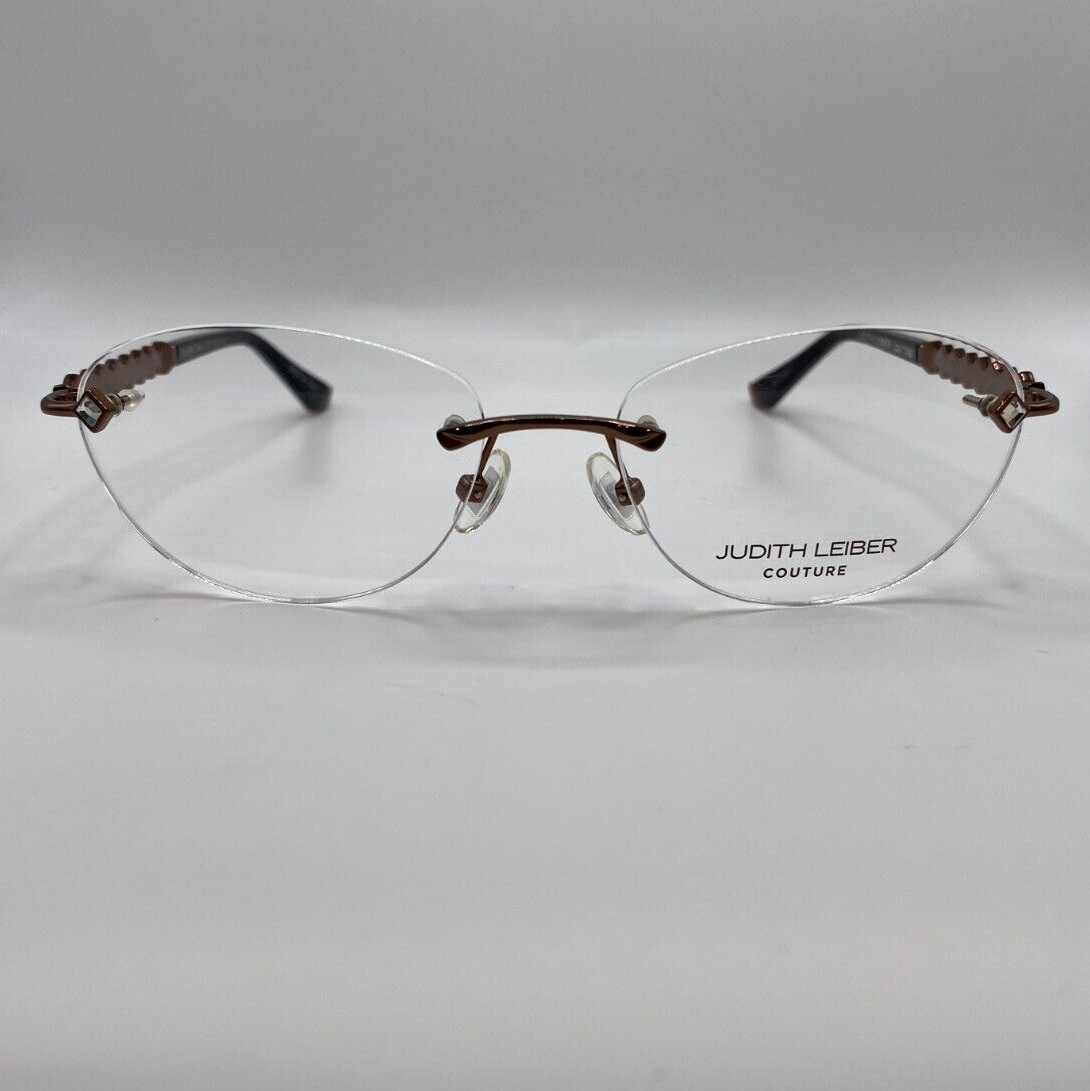 Judith Leiber Couture Ensemble Bronze Rimless Eyeglasses Frame 55-17-140