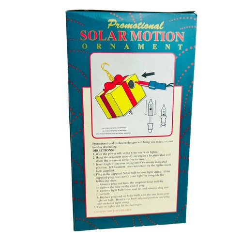 Ornamento movimento solare orso batterista decorazione natalizia matrice con scatola 1995 vintage - Foto 12 di 12
