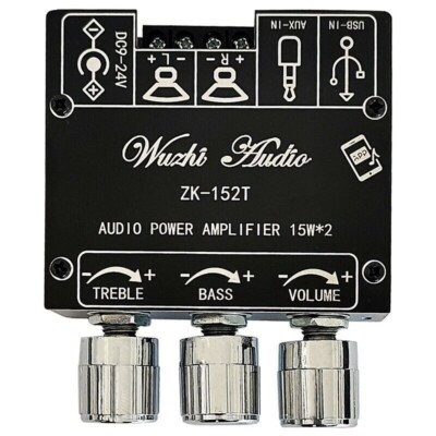 Wuzhi Audio ZK-152T 15Wx2 Bluetooth Stereo Amplifier Power Board w