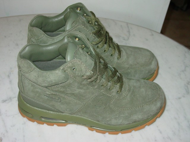 2016 Nike Air Max Goadome Army Olive Green/Gum ACG Suede Boots Size 9.5 | eBay