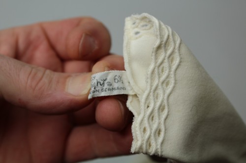 Wear Right gloves women's White Cotton Western Germany Size 6.5 - Picture 10 of 11