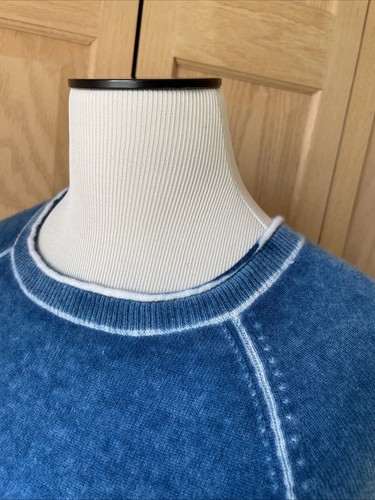 Suéter Pullover SUNDANCE Catálogo Brinley 100% Azul Cachemira Cuello Redondo M Perfecto - Imagen 6 de 20