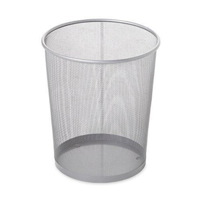 3x Rubbermaid Commercial Concept Collection Trash Can 5 Gallon Silver Basket