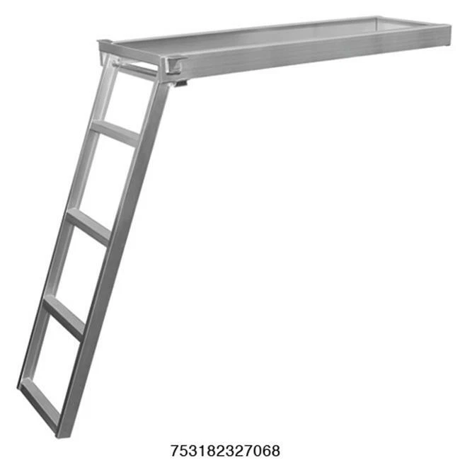 JIF Marine CSD2 Under Deck Pontoon Ladder for Round Front Pontoon