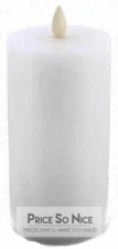 Pottery Barn Premium Flameless Pillar White/Blanc - 3" x 5.5" MSRP $64 - New