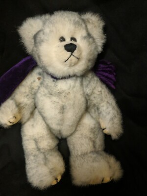CHEEKY CHUMS VINTAGE PLÜSCH TEDDYBÄR + SCHAL SEHR GUTER ZUSTAND DORSET UK 
