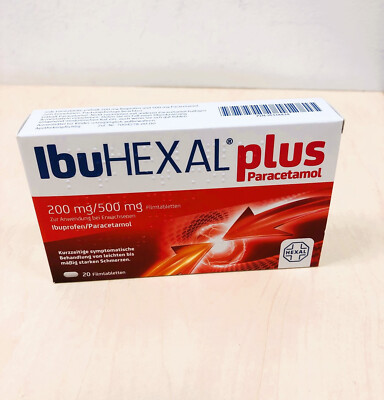 IBUHEXAL plus Paracetamol 200 mg/500 mg Filmtabl. 20 St PZN: 18334434