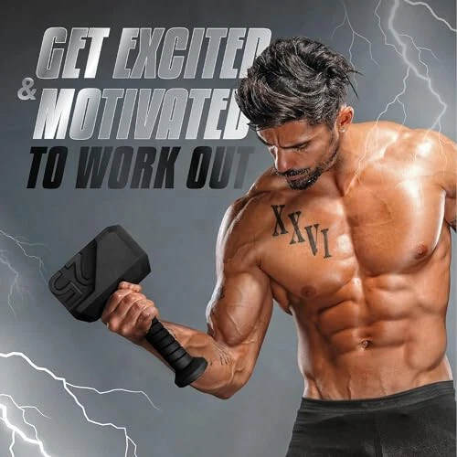 Yes4All 25 lb Hammer Kettlebell mango antideslizante entrenamiento para pesas Macebell Ex Foto 4 de 4