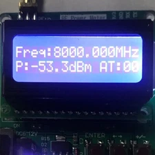 1M-8G RF Power Meter -60 to -5 dBm Settable Power Attenuation Digital Display US