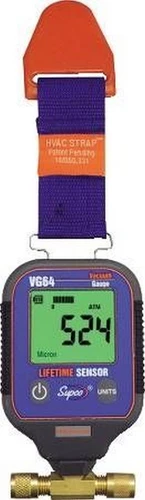 SUPCO DUAL PORT HAND-HELD DIGITAL VACUUM GAUGE VG64 