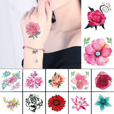 Top more than 260 fake flower tattoos super hot