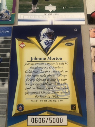 Johnnie Morton 🏈 Detroit Lions Football Cards 🏈 17 Card Lot w/ RC & SP 🏈 F233 - Picture 9 of 12