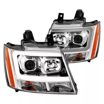 Chevrolet Tahoe Suburban Avalanche Scheinwerfer LED Tube chrom  2007 2014 07 14