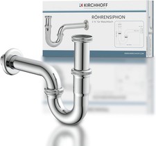 Kirchhoff ET1110RS Tube Fitting for Sinks and washbasins, Odour Trap, Siphon, D