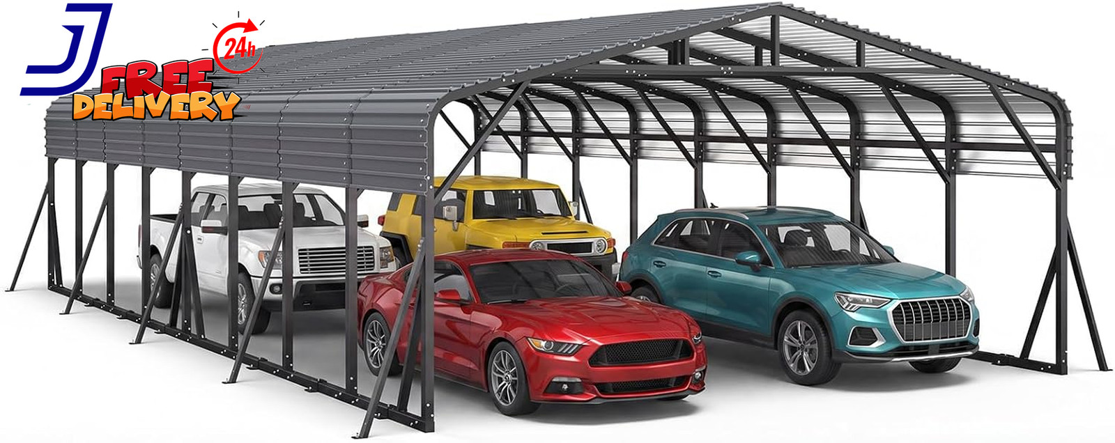 🏆 Game Professional | 🚘 Up Auto Shop | 20X40Ft Heavy Duty Metal Carport Garage for Car Boats Truck